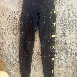 Ultracor Black and Yellow Graphic Leggings astrology